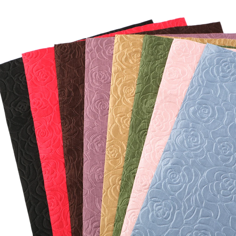 David accessories 20*33 см Цветочная текстура искусственная кожа ткань Лист виниловая