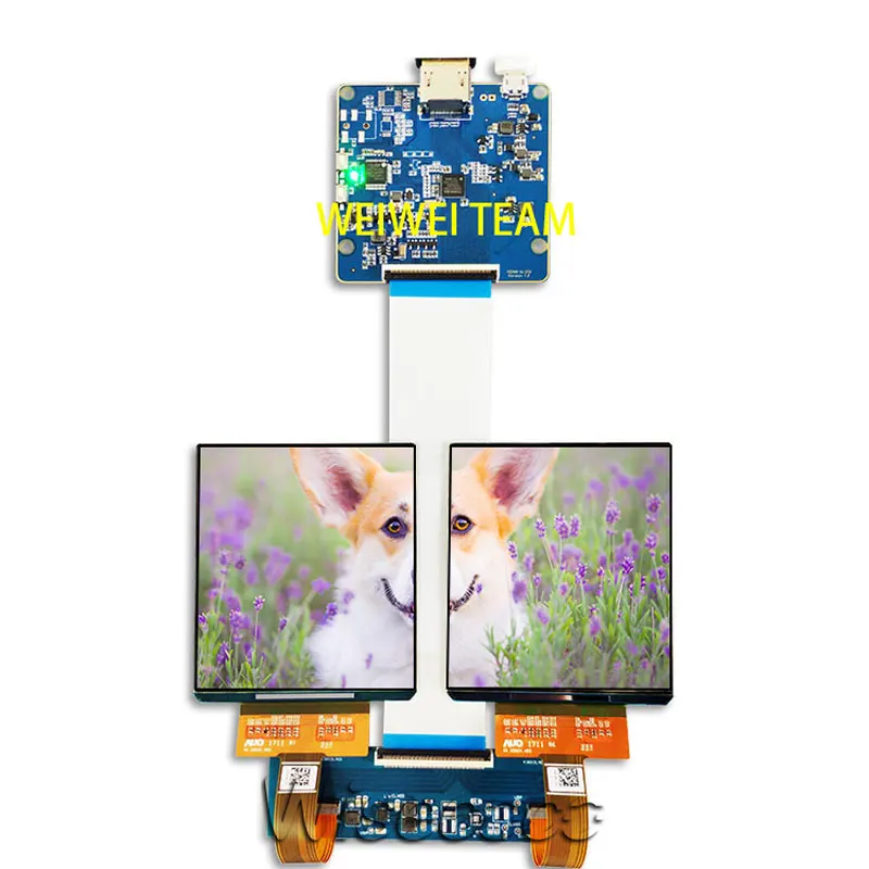 Wisecoco 3,81 дюймов 1080x1200 AMOLED OLED дисплей экран 3D VR на голову монтажная панель HDMI к MIPI плата HMD TF38101A H381DLN01.2