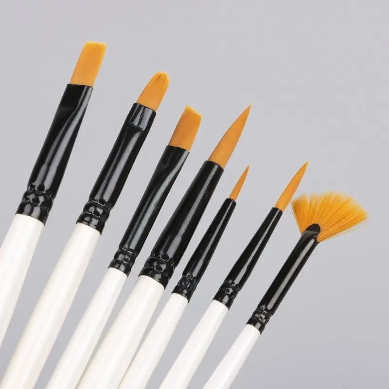 

10Pcs Nylon Hair Art Painting Brushes Set Acrylic Oil Watercolor Artists Paint Brush Set Drawing Supplies P82A