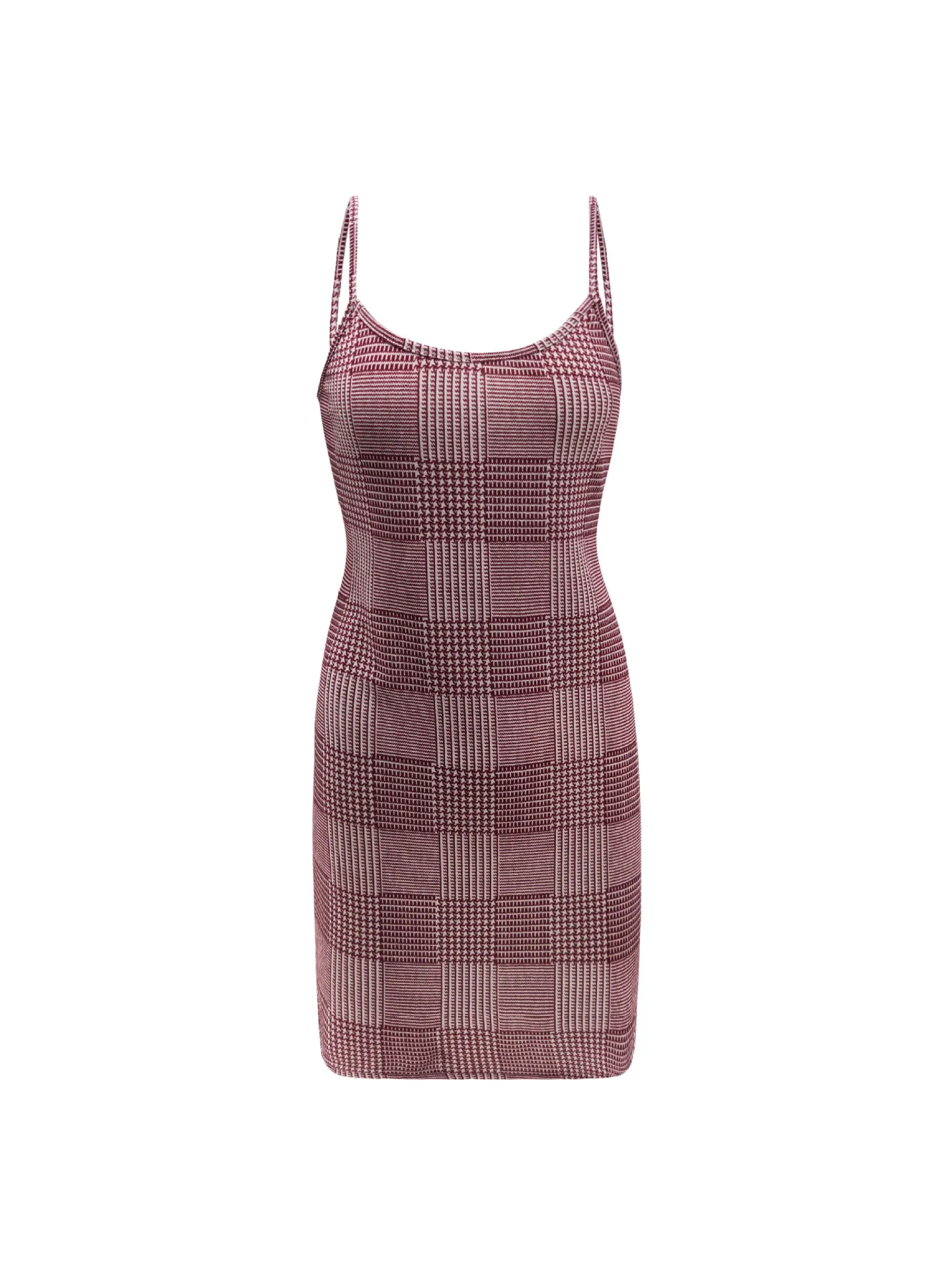 2020 модное женское клетчатое платье сексуальное с глубоким вырезом на бретельках