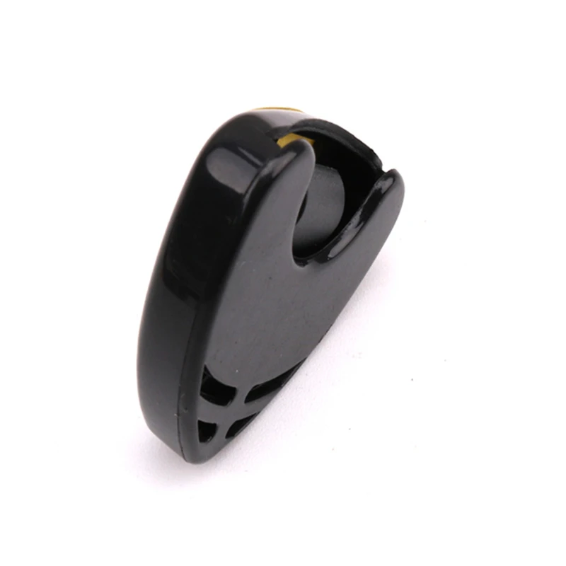 

1 Piece Guitar Pick Holder Plastic Plectrum Case Mediator Quick Storage Self Adhesive Triangle Shape Black