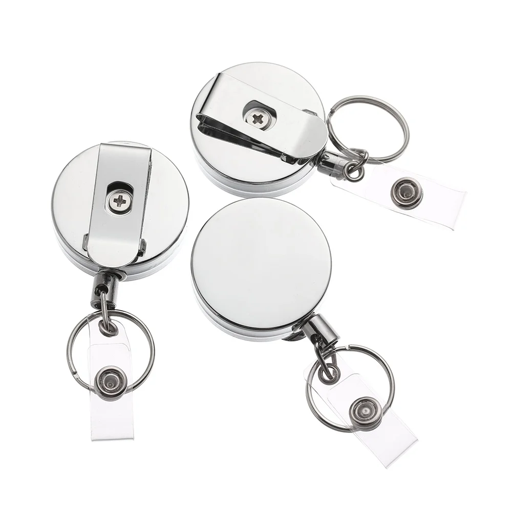 1 шт. металлическая Выдвижная Рабочая визитная катушка для значка ID Lanyards