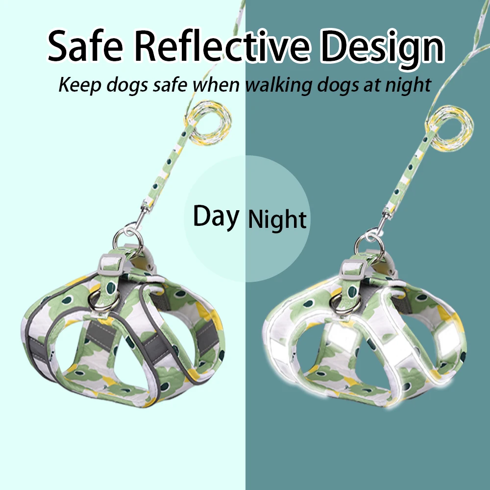 Очаровательная поводок для собак с цветочным узором маленьких кошек поводком 1 5