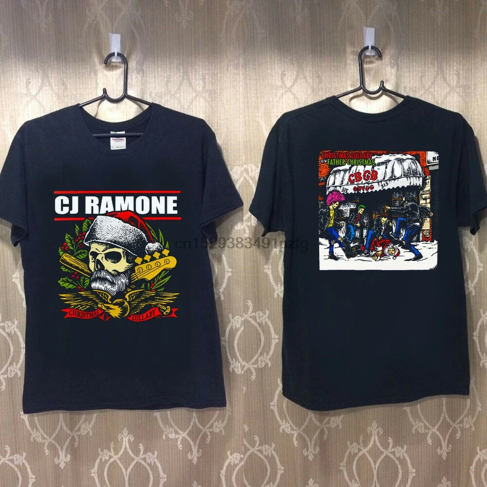 Новинка редкая CJ RAMONE Рождественская Колыбельная b w Отец Рождество Футболка США
