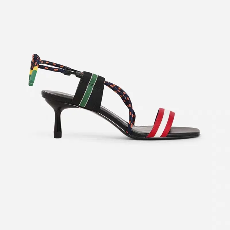 Босоножки Teahoo женские с открытым носком сандалии гладиаторы на шнуровке