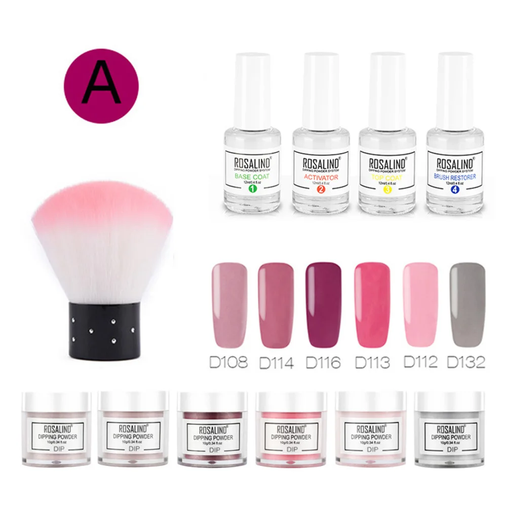 Набор пудры для погружения ногтей профессиональный блеск натуральный легко