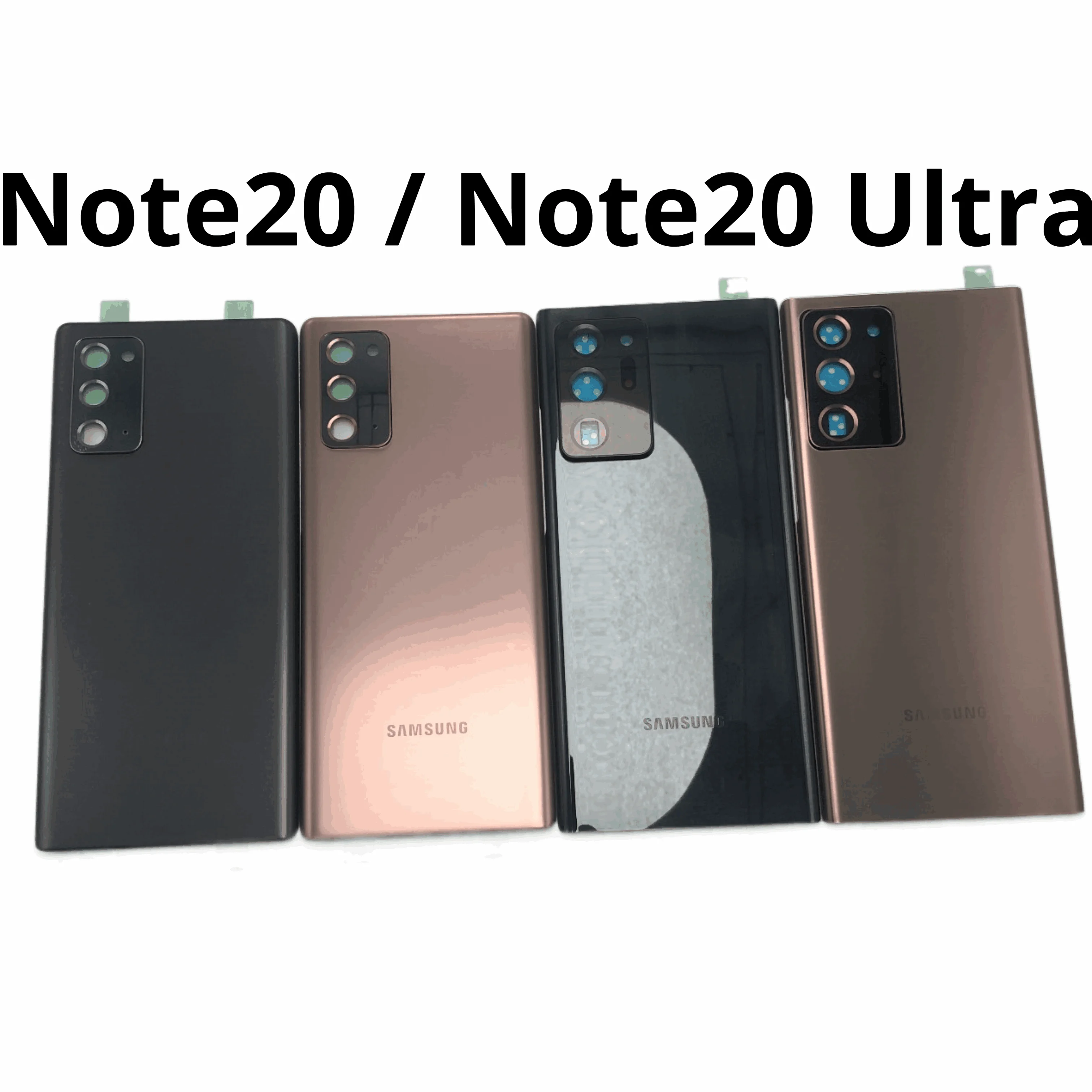 

Voor Samsung Galaxy Note 20 & Note20 Ultra Originele Case Batterij Deur Achterklep Glas Behuizing Vervanging Met Camera lens