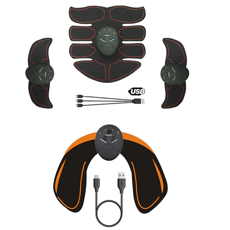 Электростимулятор мышц EMS стимуляция электростимулятор АБС электроды электрический антицеллюлитный массажер