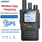 ABBREE AR-F8 Автоматическая копия частоты 123-520 МГц полный диапазон с 999CH SOS ЖК Цветная Любительская GPS двухсторонняя рация