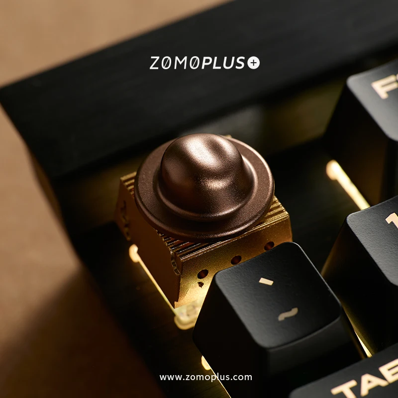 Колпачок для клавиш ZOMO PLUS с цинковым покрытием, алюминиевая клавиатура с подсветкой в виде слона, механическая клавиатура, стереоскопический рельефный колпачок для клавиш