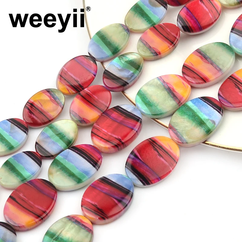 

Colorful Natural Freshwater Shell Beads Charm Round Flat Loose Beads For Jewelry making Bracelet Earring Accessories gift