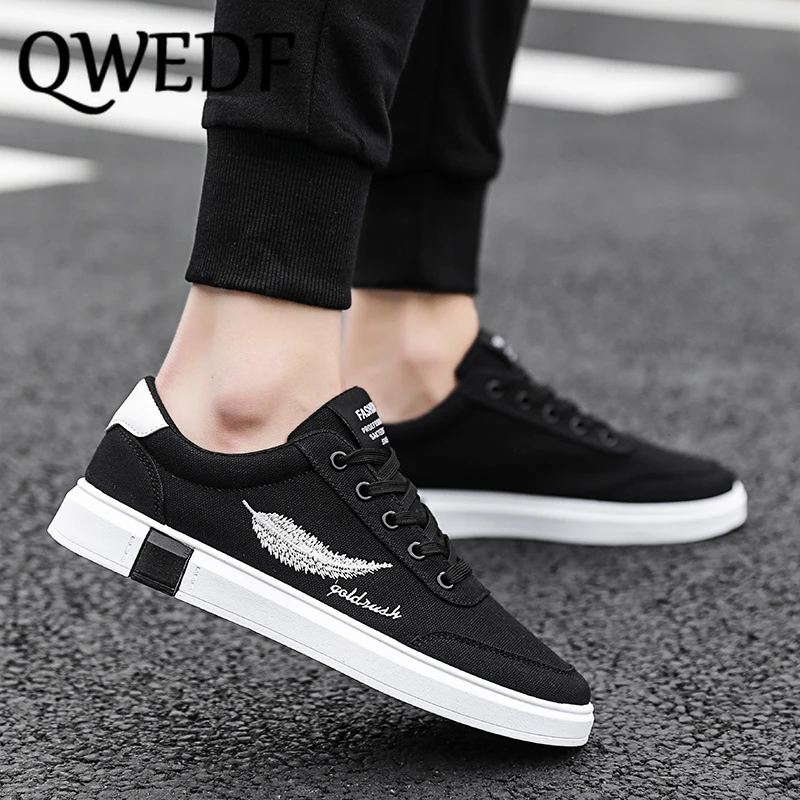 QWEDF 2019 Туфли с подошвой из вулканизированной резины для Для мужчин тенденция