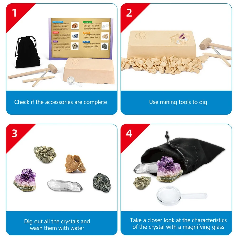 Набор для горных работ из искусственного кристалла | Игрушки и хобби