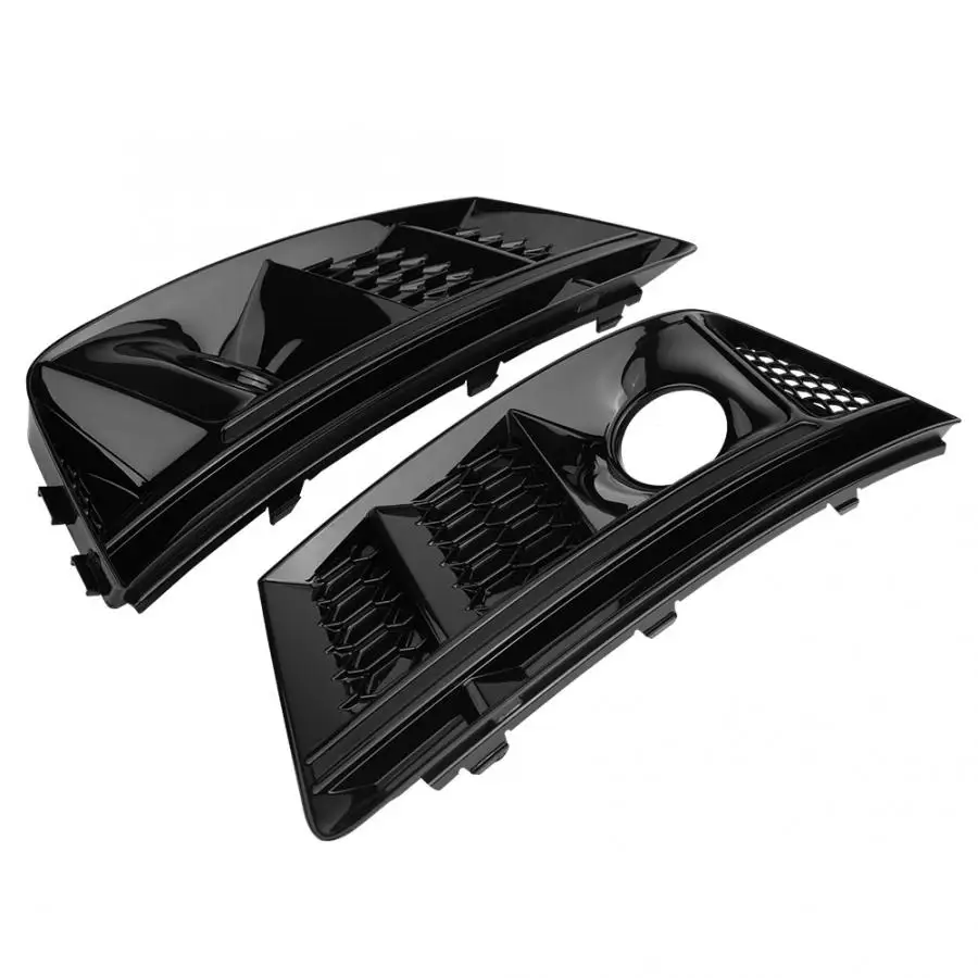 Решетки для переднего бампера и противотуманных фар Audi A4 B9 2017 2018 2 шт.|Гоночные