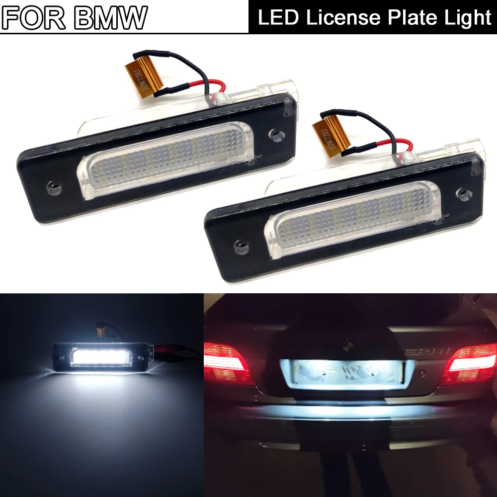 2 шт. ошибок светодиодный номерного знака светильник номерной знак лампа для BMW
