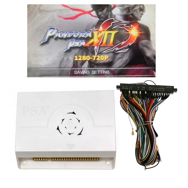 Pandora XII 12 Игровая приставка в комплекте 3188 1 jamma печатной платы 3d игр usb проводной