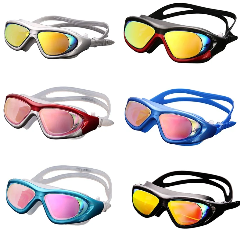 

Adjustable 3in1 Swimming Goggles Anti-fog Swimming Water Pool Glasse Unisex Eyewear Waterproof Glasses With Nose Clip MQ WP LO