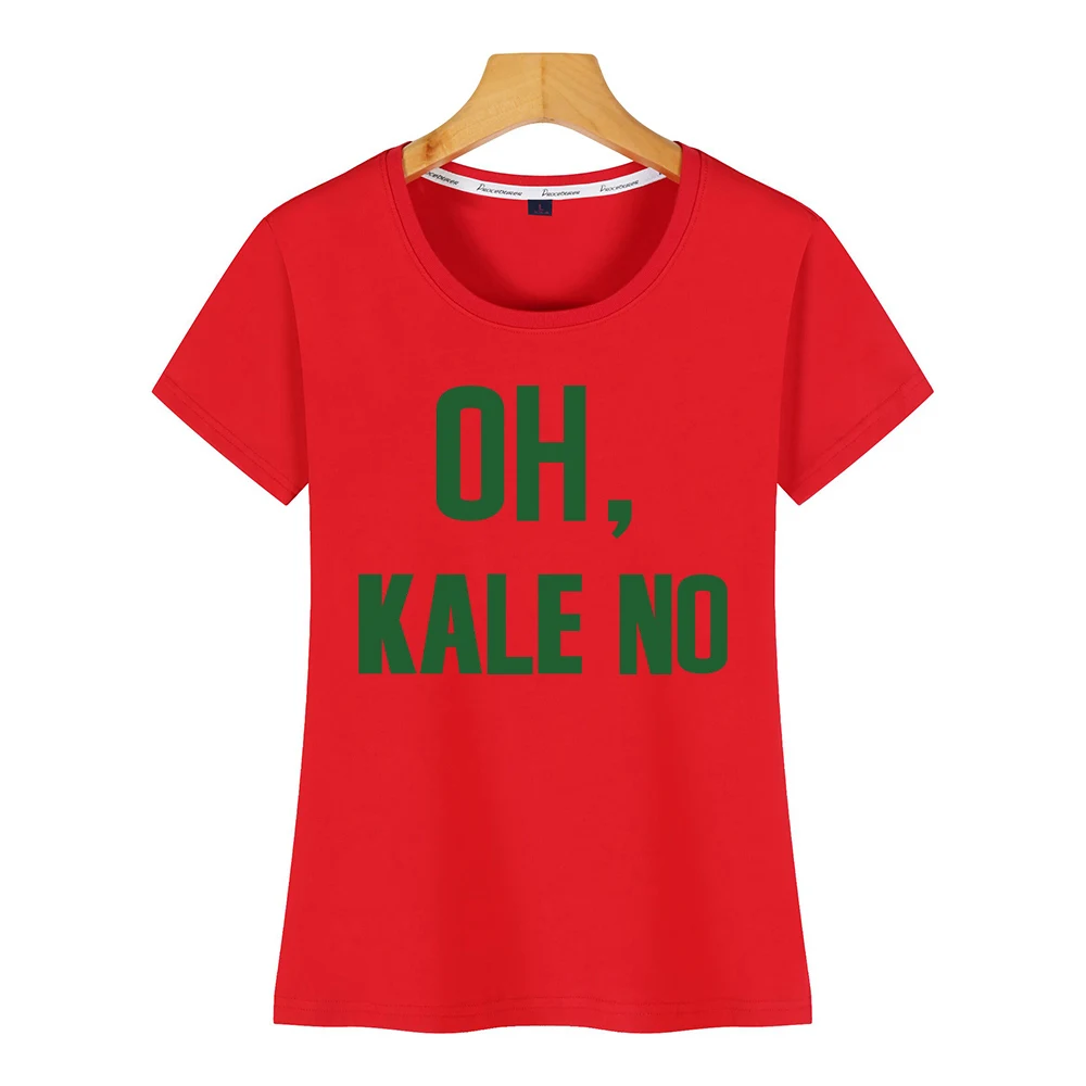 Женская футболка с надписью oh kale no Kawaii короткая женская футболка|Футболки| |
