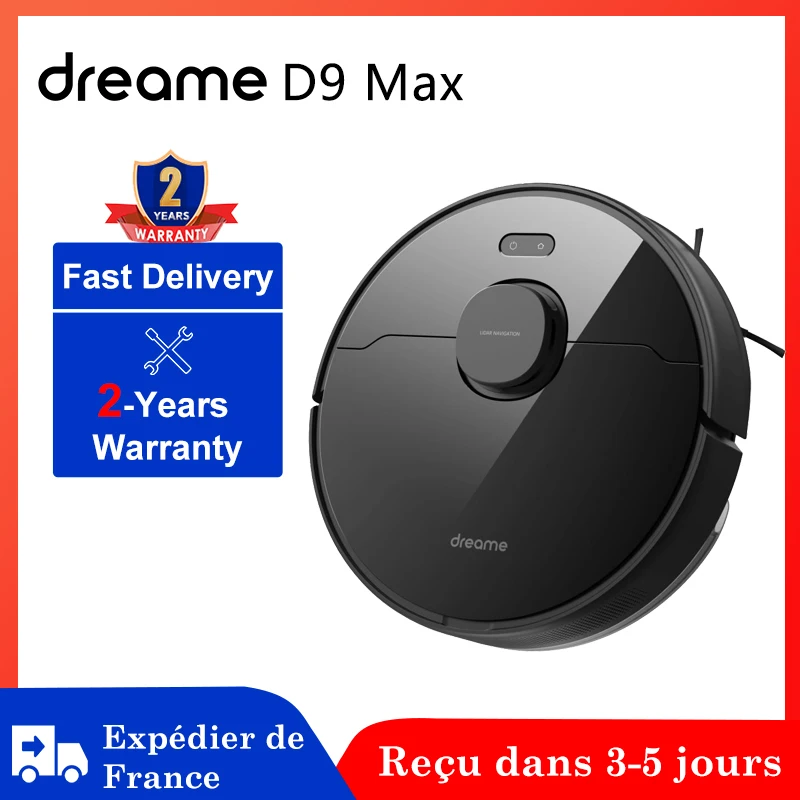Робот-пылесос Dreame Bot D9 Max 4000 па с поддержкой Alexa бак для пыли 570 мл | Бытовая техника