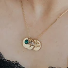Ожерелье из нержавеющей стали с гравировкой имени и датой