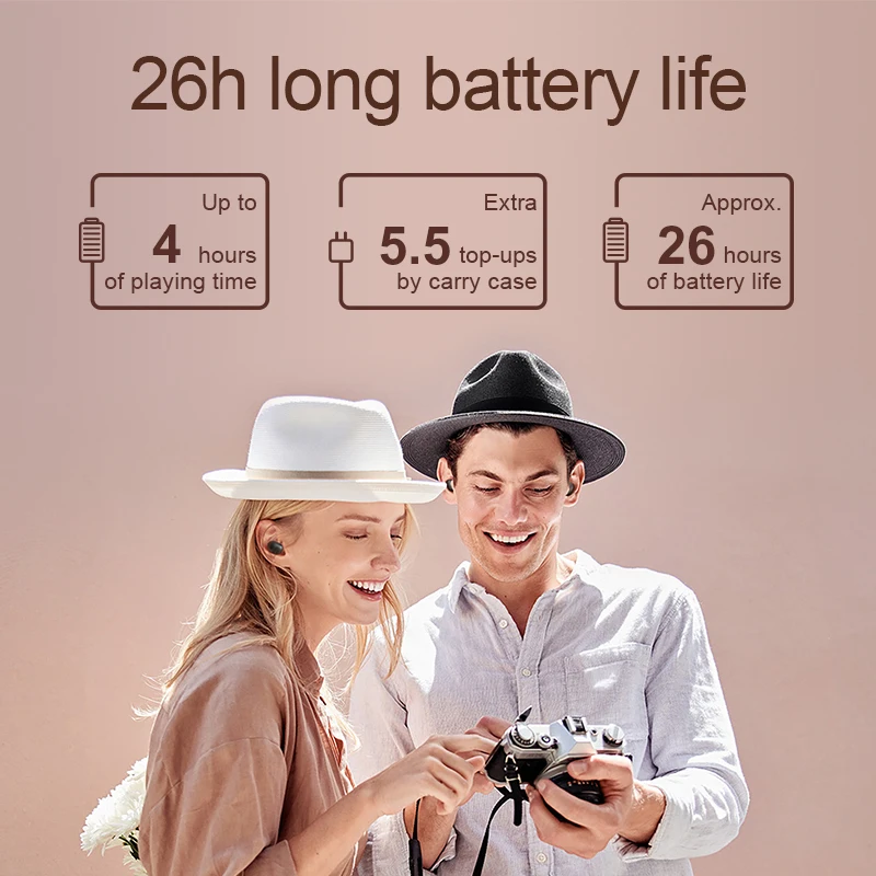 CHTUN GT1 Pro длинные батареи HD стерео TWS Bluetooth наушники сенсорное управление
