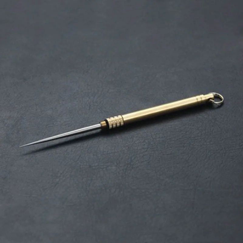 Многофункциональная латунная зубочистка с коробкой для зубочисток портативная