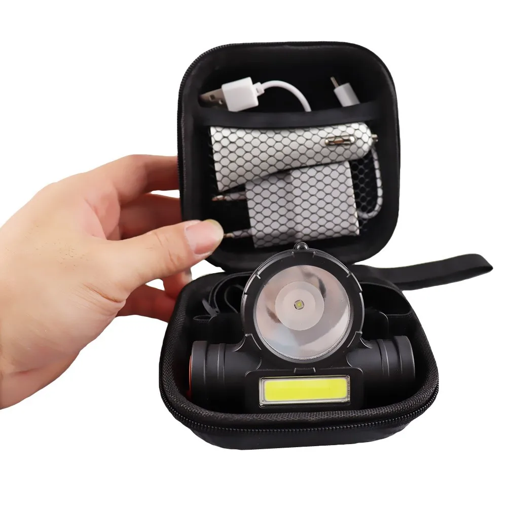 

Headlamp COB/Q5/ LED Lamp Bead Can Support Port USB Charging 1200 mAh Built in Battery Torch Headlight Flashlight Fishing lights