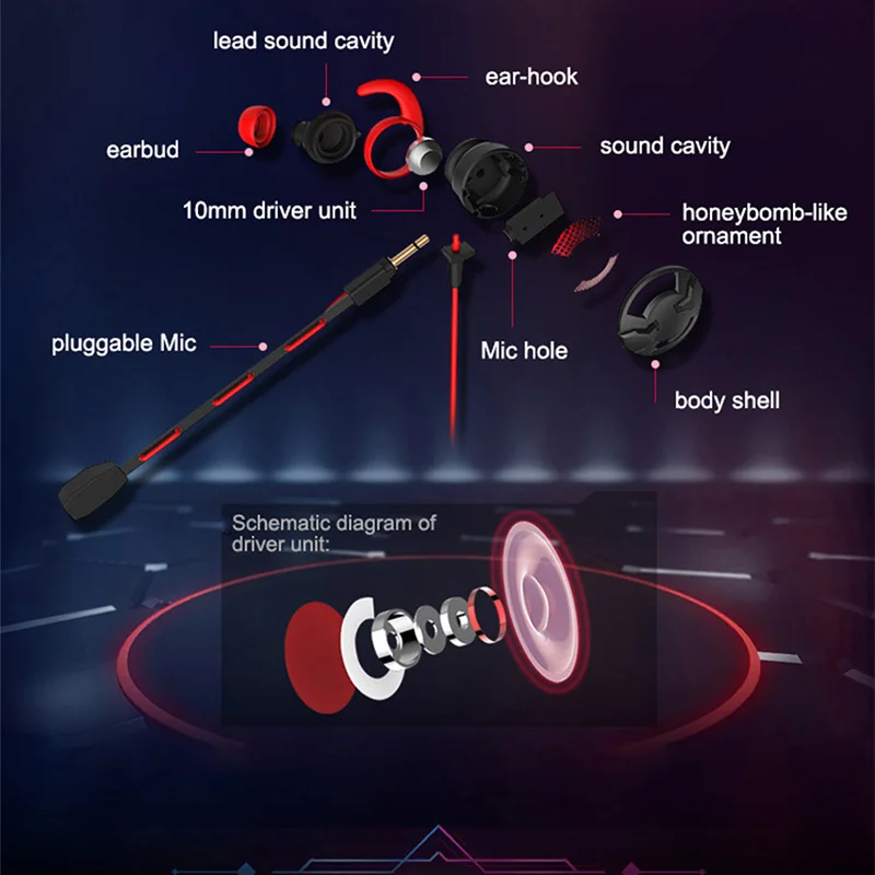 Somic G618 Игровые наушники-вкладыши с микрофоном для компьютера ноутбука 3 5 мм