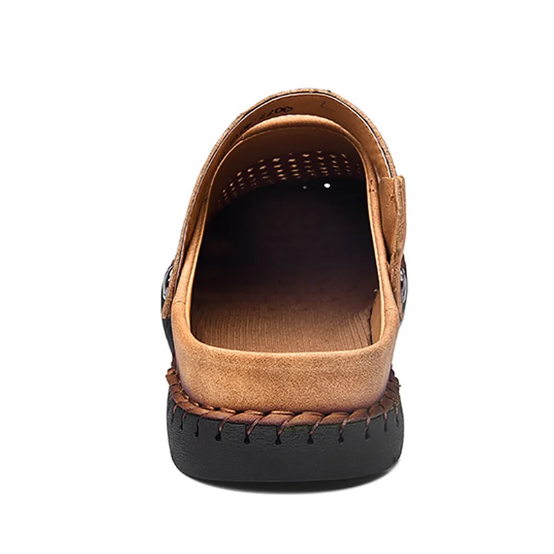 

Men Summer Shoes Fashion Beach Sandals For Men Plus Size 55-56 Hollow Slip-On Microfiber Casual Shoes Male Nice Tides