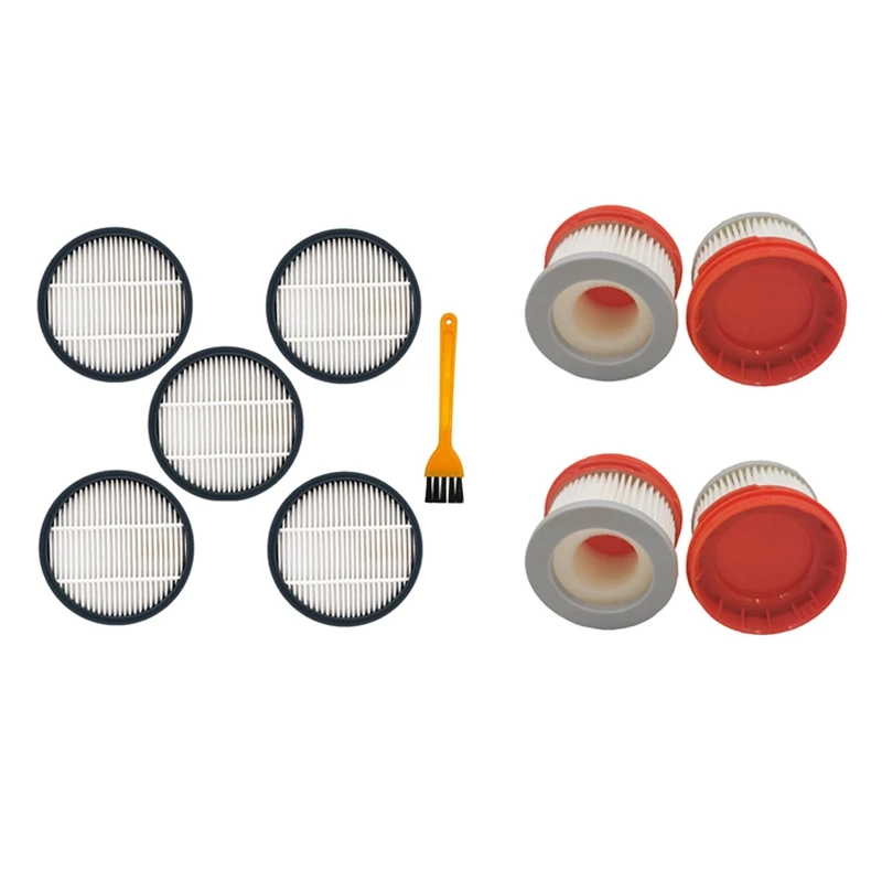 

2 Set Vacuum Cleaner Accessories Filter Mesh Filter, Red & Black-White