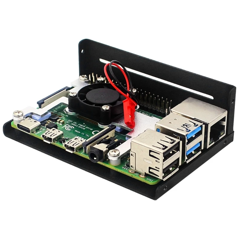 

11XD Hot Sale Portable Durable Power Supply & Premium Black Case Aluminium Shell Protector for Raspberry Pi 4B