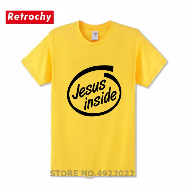 Jesus Inside Circle Faith Christ T Shirt Men's Brand Religious Christian T-Shirt God is Love Wonderful Team Male Tshirt | Мужская