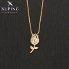 Xuping, модные ювелирные изделия, Новое поступление, подвеска в форме цветка, ожерелье золотого цвета A00553431