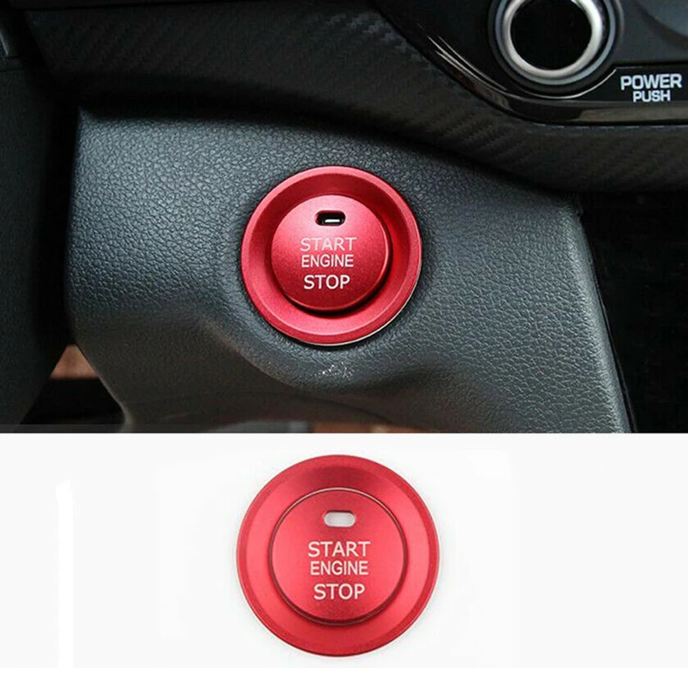 Кольцо наклейки на кнопки для салона автомобиля Elantra Avante 2017 2020 красный