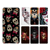 flower skull case for oneplus 9 pro 9r nord cover for oneplus 1 8t 8 7t 7 pro 6t 6 5t 5 3 3t coque shell