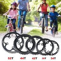 bicycle crank oval round 34t 38t 42t 44t 52t narrow wide chain wheel mtb bike chainring bike accessories