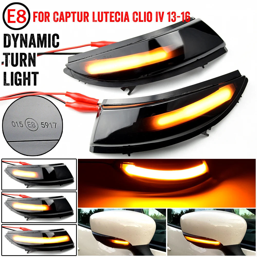 

Suitable for Renault Clio IV MK4 BH RS Grandtour KH 2012 -2016 Dynamic LED Blinker Indicator Mirror Turn Light Signal Repeater