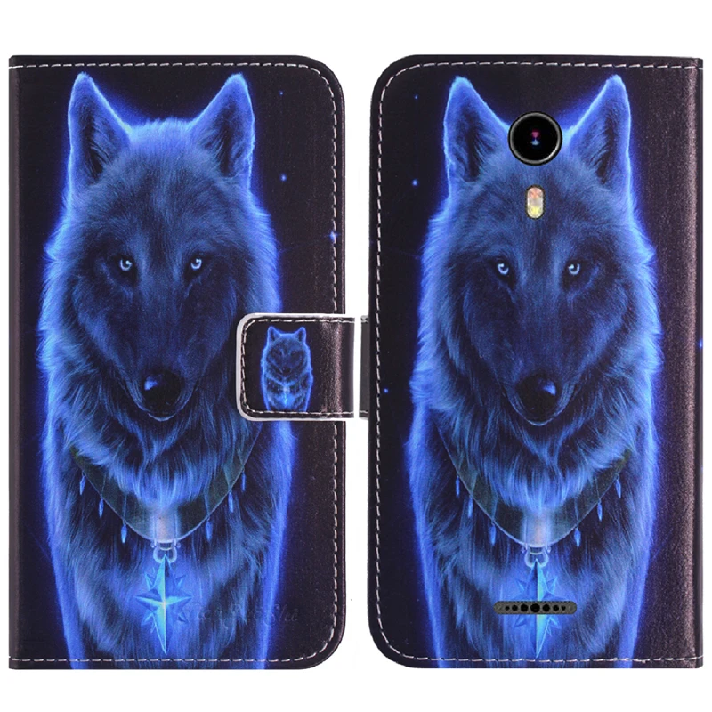 Стильный красивый мультяшный защитный кожаный чехол TienJueShi для телефона Ginzzu S5120