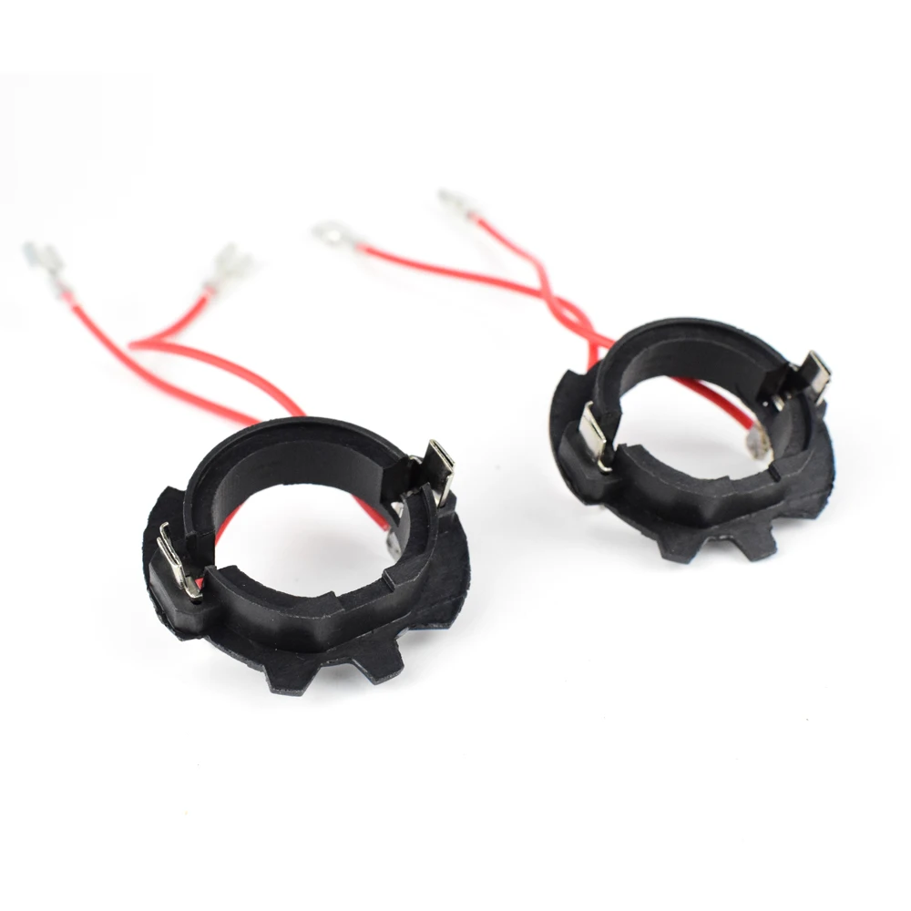 2PCS H7 Led Adapter For Volkswagen MK5 Jetta GOLF 5 Auto Parts Base Headlight Holder With Wire A119A