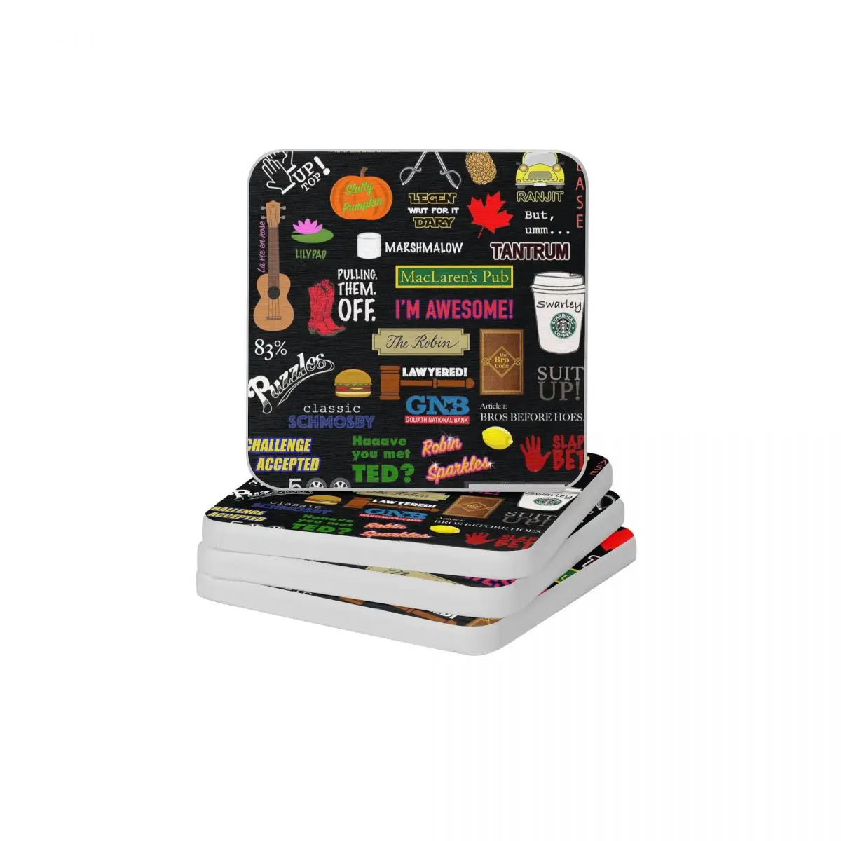 

Как я встретил вашу маму HIMYM TV Show коллаж диатомит квадратные круглые подставки Поглощение воды Коврик для мыла, бонсай, диаметр 10