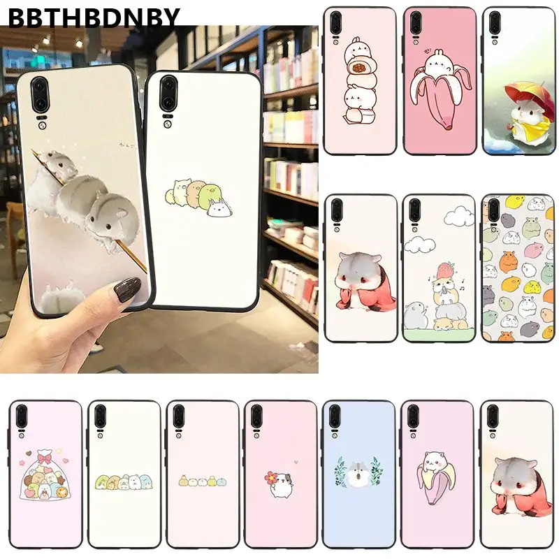 Чехол для телефона с изображением хомяка DIY красивый чехол huawei P10 lite P20 pro P30 Psmart mate