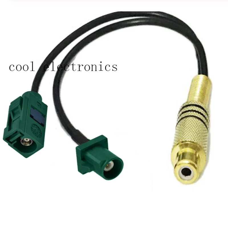 2 шт. зеленый Fakra E женский и мужской RCA Женский RG174 косичка радио антенный кабель