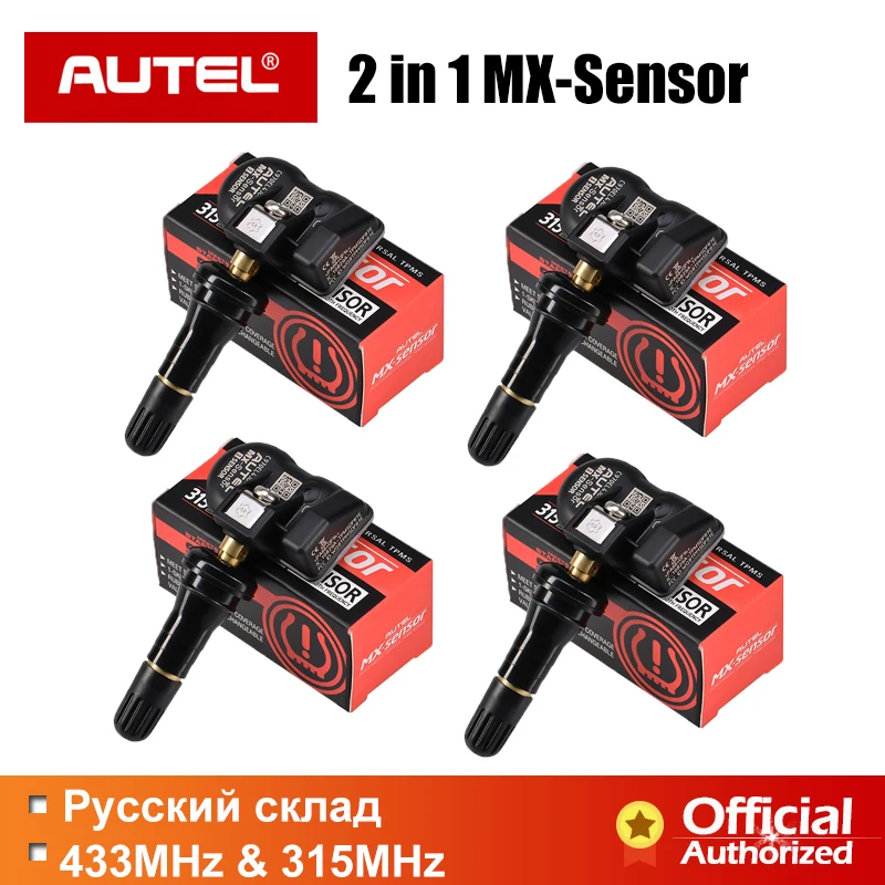 Autel mx-сенсор 315 МГц 433 МГц TPMS датчик давления в шинах инструмент для ремонта шин TPMS инструмент OBD сканер MaxiTPMS Pad сенсор Программирование