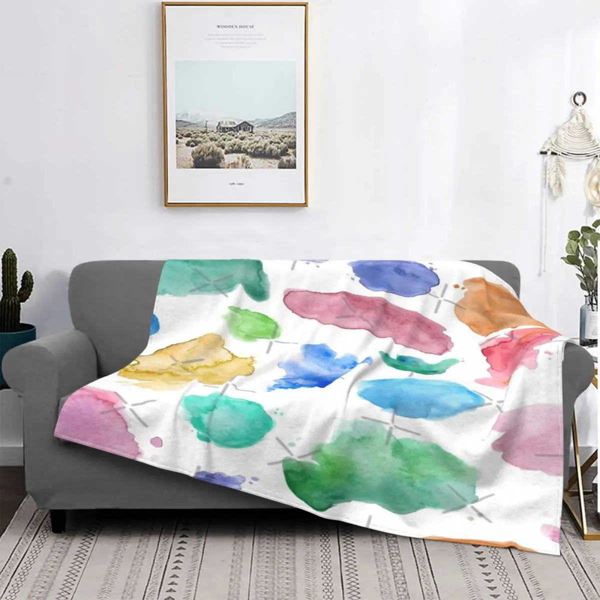

Manta с постоянным образцом акуарелы, colcha de cama a cuadros, colcha a cuadros, manta термическая 150, colcha de Пикник