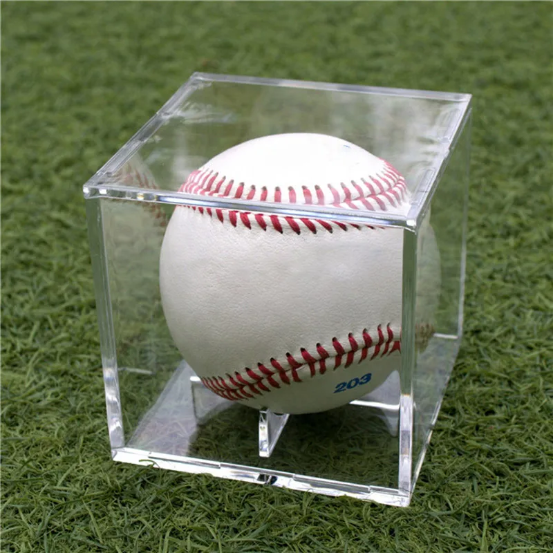 9 Inch Acrylic Baseball Box Display Golf Tennis Ball Transparent Case Souvenir Holder UV Protection Dustproof Storage | Спорт и