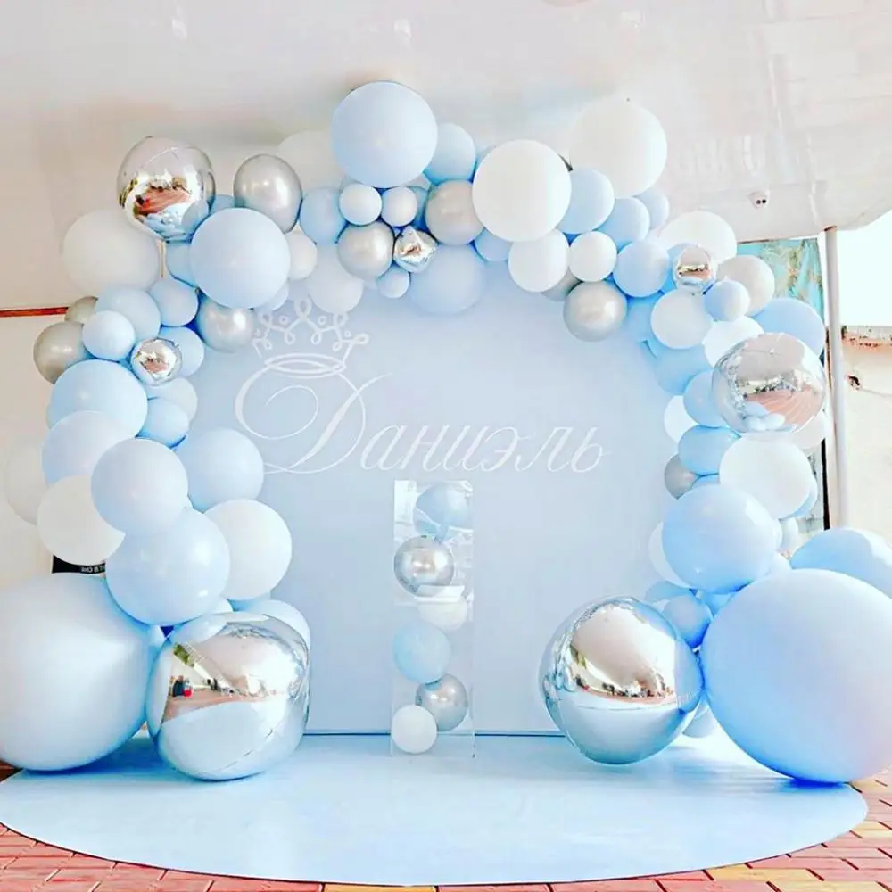 

Macaron Balloon Garland One Year Birthday Party Decor Kid Baby Shower Ballon Arch Wedding Party Globos Oh Baby Wood Wall Sticker