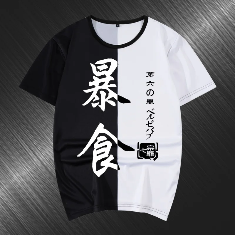 

High-Q Unisex Anime Cos Seven deadly sins Cotton Casual T-Shirt Tee T Shirt