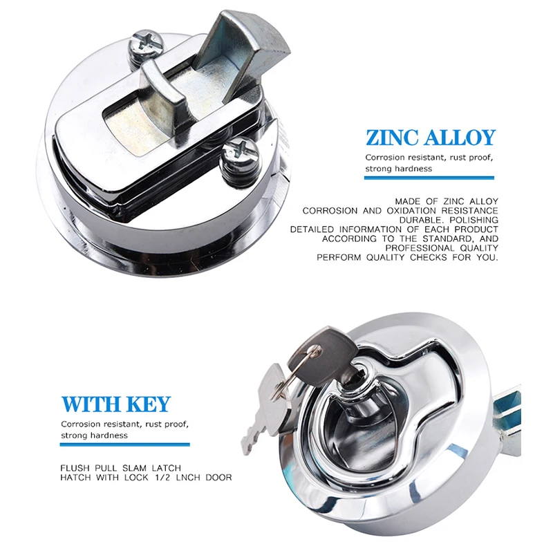 2 шт. &quotМорская Лодка из цинкового сплава хромированная готовая защелка смывной