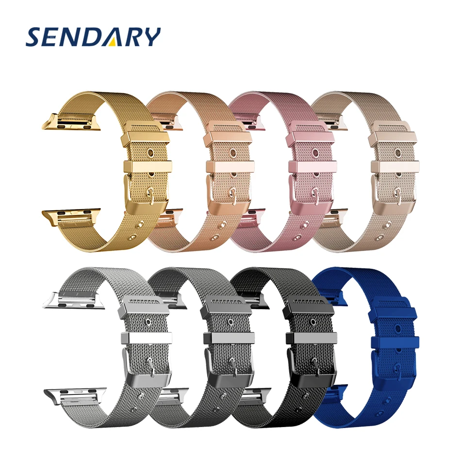 Stainless Steel Loop Band for Apple Watch Band Strap 38/40/41MM for iWatch SE 7/6/5/4/3/2/1 42/44/45MM Bracelet Wrist Watchband