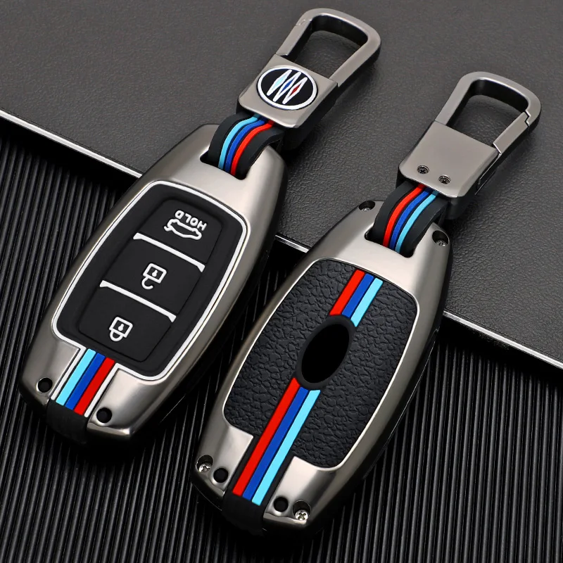 

Zinc alloy Car Key Case Key Cover For Hyundai i30 Ix35 KONA Encino Solaris Azera Grandeur Ig Accent Santa Fe Palisade